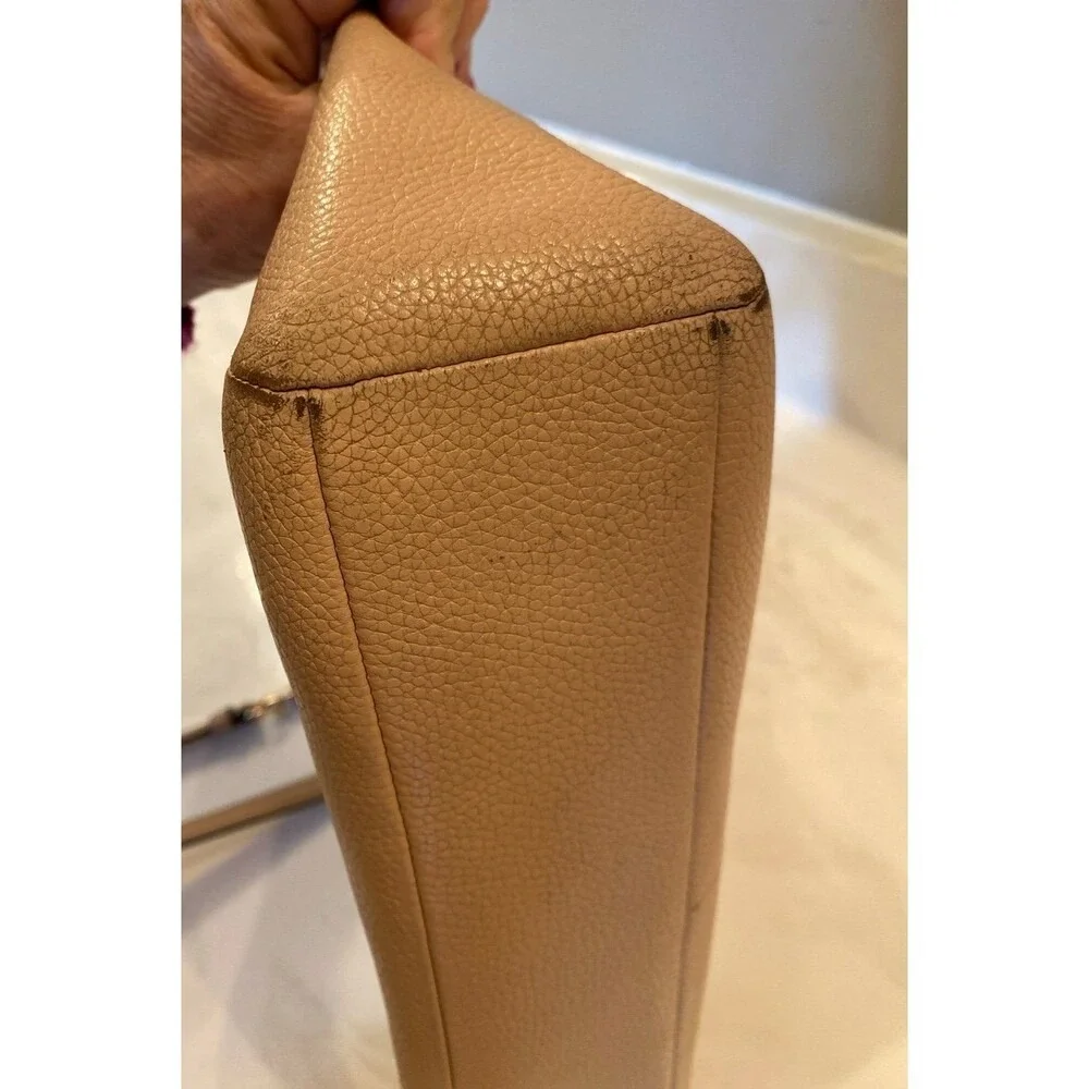 Coach Prairie Satchel Crossbody Nude‎ Pink Cream Leather Tote Shoulder Bag